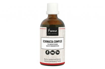 De Frama Echinacea Complex gaat verminderde weerstand en ontstekingen tegen. Het is een humaan bekend gebruikt product. Het middel wordt al erg lang gebruikt om de weerstand te verhogen in periode van griep en verkoudheid.