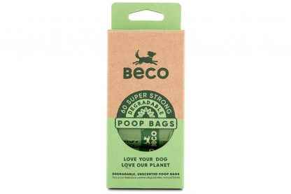 De Beco Bags poepzakjes zijn biologisch afbreekbaar. Deze zakjes zijn geschikt voor de meeste dispensers. Deze milieuvriendelijke oplossing draagt bij aan een gezond ecosysteem. Deze zakjes breken snel af en laten geen schadelijke stoffen achter.