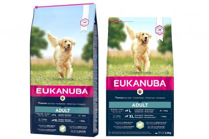 Eukanuba Adult Large Lam & Rijst is een uitstekende hondenvoer voor volwassen grote rassen met een gevoelige huid en maag. Eukanuba droogvoer in brokvorm is rijk aan lam en rijs en perfect voor volwassen honden van grote rassen.
