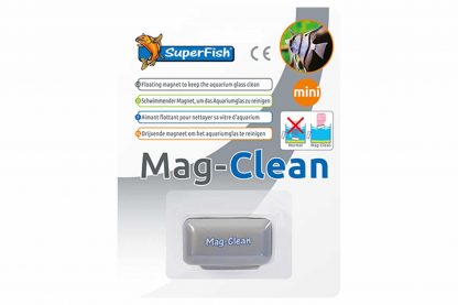 De Superfish Mag-Clean algenmagneet is een onmisbare glasreiniger voor in je aquarium. Deze handige Mag-Clean blijft bovendien drijven als de magneet loslaat en zinkt niet naar de bodem!