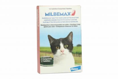 Milbemax is een ontwormingsmiddel ter preventie van parasitaire wormen zoals hart- en longworm, zweepworm, haakworm, spoelworm en lintworm.