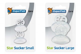 De Superfish Sterzuiger komt in een verpakking met 2 stuks en is bedoeld voor het houden van bijvoorbeeld een thermometer, luchtslang of warmte-element.