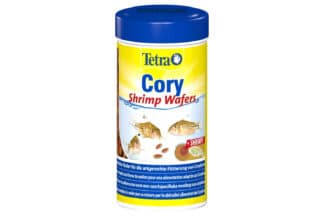 Tetra Cory Shrimp Wafer zijn unieke, tweekleurige wafers en zorgen voor een evenwichtige en soortspecifieke voeding. Ze zijn speciaal ontwikkeld om corydoras de voedingsstoffen te geven die ze nodig hebben. De vaste textuur van de wafeltjes voorkomt watervetroebeling.