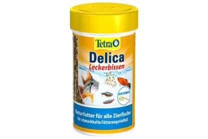 Tetra Delica pekelkreeftjes zijn een natuurlijke lekkernij voor alle tropische siervissen. Met de volledige voedingswaarde van natuurlijk voedsel. De pekelkreeftjes zijn rijk aan voedingsstoffen en carotenoïden om de natuurlijke kleurenpracht van vissen te versterken. Voor een gevarieerde en soort specifieke voeding.