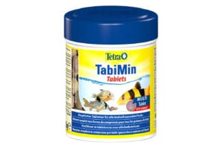 Tetra TabiMin is een hoofdvoer in tabletvorm voor een evenwichtige voeding van alle bodemvissen. Met garnalen om het voer extra lekker te maken. De tabletten zinken snel naar de bodem, kunnen geplaatst worden waar gewenst en vallen langzaam uiteen.