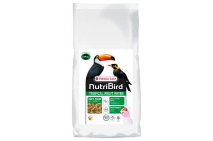 Nutribird Tropical Patee Premium is een volledig voeder voor alle vruchtenetende vogels, met een hoge smakelijkheid en voedingswaarde.