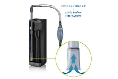 De Juwel Aqua Clean 2.0 aquariumstofzuiger is een verbeterde versie van de bekende JUWEL AquaClean. Het is het ideale werktuig om het Juwel-binnenfilter en de bodem van je aquarium te reinigen. Dankzij individueel combineerbare aanzuigbuizen is de AquaClean voor aquaria met een hoogte tot 70 cm geschikt.