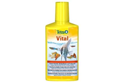 Tetra Vital bevordert de vitaliteit, het welzijn en de natuurlijke kleurenpracht. Het bevat essentiële vitaminen, mineralen en sporenelementen uit de oorspronkelijke biotoop van de vissen, die in leidingwater ontbreken of in het aquarium worden verbruikt.