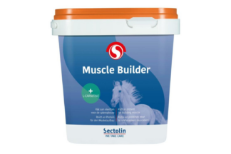 Sectolin Muscle Builder is een aanvullend diervoeder voor paarden. Muscle Builder is een hoogwaardig supplement ter ondersteuning van de spierfunctie en spieropbouw. 