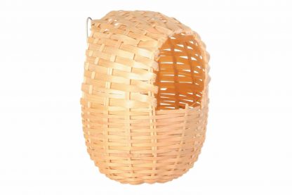 De Trixie pitrietnest voor exoten is gemaakt van Bamboe, waardoor u een natuurlijk en veilig nestje voor uw tropische vogels kan creëren. 