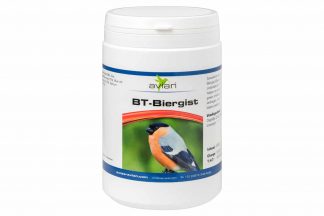 Avian BT Biergist is een aanvullend diervoeder voor vogels. Het ondersteunt de darmflora. Daarnaast kan het ook helpen om vogels een drogere ontlasting te geven, omdat het de darmpassage zou vertragen, met als gevolg eventueel een betere vertering.