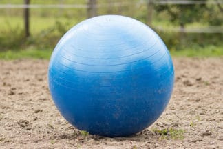 QHP paardenvoetbal 100 cm blauw