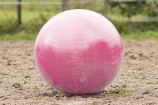 QHP paardenvoetbal 100 cm roze