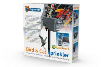 De Bird & Cat Sprinkler is voorzien van een bewegingssensor die ongewenste bezoekers detecteert en verjaagt, doormiddel van een krachtige waterstraal en lichtflitsen (LED). De Sprinkler is tevens eenvoudig te installeren.