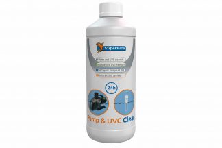 Superfish Pump & UVC Clean is een natuurlijk zuur dat de kalkaanslag oplost en je pomp reinigt. Regelmatig reinigen van je vijverpomp is noodzakelijk voor een efficiënte werking, langere levensduur en behoud van garantie.