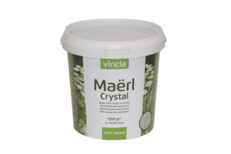 Velda Vincia Maërl Crystal is een natuurproduct met een zeer laag fosfaatgehalte. Het is bij uitstek geschikt voor nieuw aan te leggen vijvers en om troebel water helder en gezond te maken. Vincia Maërl Crystal verhoogt de gezamenlijke waterhardheid en activeert de ontwikkeling van de micro-organismen.