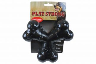 Het Play Strong rubber Tri-Bot is speciaal ontwikkelt voor de sterkste kauwers. Het Play Strong speelgoed is gemaakt van heavy duty rubber, geschikt voor de sterkste honden. Dit bot blijft drijven en is daarmee ideaal te gebruiken bij het apporteren en bij waterspelletjes.