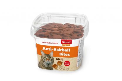 Sanal Bites anti-hairball zijn een heerlijke en gezonde snack voor uw kat. De snack heeft een knapperige buitenkant en een zachte binnenkant met malt vulling.