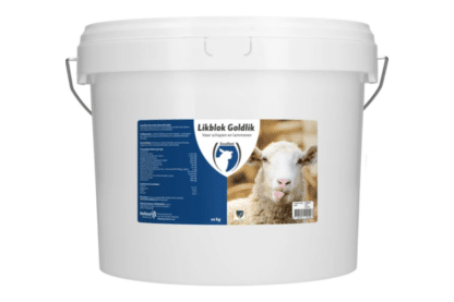 Excellent Likblok Goldlik schaap/lam is een mineralenmengsel in de vorm van een likblok verrijkt met melasse, ter aanvulling van mineralen en sporenelementen voor schapen en lammeren van alle leeftijden.