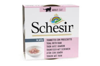 Schesir kat Tonijn met ham is een topkwaliteit complete voeding voor volwassen katten met een breed scala aan smaken.