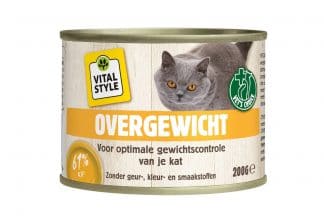 VITALstyle OVERGEWICHT dieetvoeding kat blik