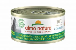 Almo Nature HFC Complete - Kip met groene bonen is een heerlijke natvoeding volgens het bekende en traditionele receptuur van Almo Nature.