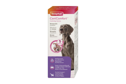 Beaphar CaniComfort kalmerende spray is een effectieve oplossing om ongewenst gedrag te helpen voorkomen en honden te kalmeren.