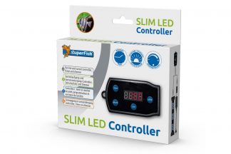 De Superfish Slim LED Controller is een handige tijdsschakelaar om de Slim LED verlichting te besturen. Het kan de verlichting daarnaast automatisch aan en uit zetten op gewenste tijden. Simuleert de natuurlijke zonsopgang- en ondergang.