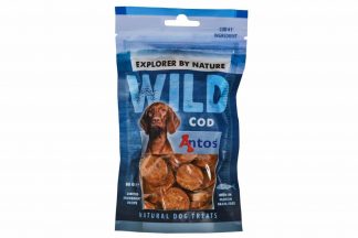 De Antos WILD Kabeljauw van 80 gram is een lekkere, 100% natuurlijk hondensnack. Deze snack is glutenvrij, suikervrij, graanvrij en zit boordevol proteïnen.