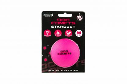 De Dog Comets Stardust bal stuitert perfect, drijft op water en is daarnaast super duurzaam. Deze bal is gemaakt van 100% natuurlijk rubber en is tevens gemakkelijk schoon te maken. 