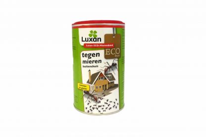 Luxan Eco-Mierendood is een makkelijk te gebruiken bestrijdingsmiddel tegen mieren buitenshuis. Het middel werkt snel en de poeder kan eenvoudig worden gestrooid.