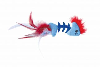 De Petstages Feather Fish Bone stimuleert het natuurlijke jachtinstinct van uw kat. Daarnaast is dit leuke speeltje erg licht en daardoor extra leuk om mee te spelen.