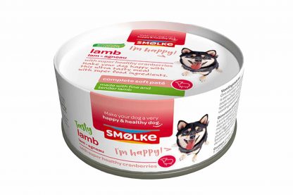 De Smolke Soft Pate lam is een verrukkelijke maaltijd. Het heeft een zachte bite en verse superfood ingrediënten. Het is de daarom perfecte verwennerij voor uw hond.