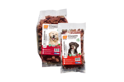 BF Petfood 3-in-1 mineralen koekjes Gras & Poep "cranberry" zijn gezonde en smaakvolle koekjes voor honden met (te) dunne ontlasting en/of die ontlasting of gras eten of ter ondersteuning bij verandering van voer of niet goed verteerbaar voer.