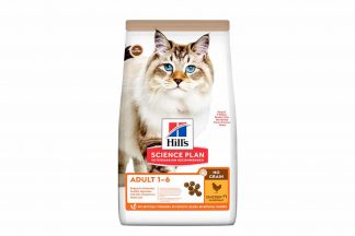 Hill's Science Plan Feline Adult No Grain Kip bevat geen gluten of granen waardoor deze voeding geschikt is voor alle katten. Speciaal voor katten met een glutenallergie. De kip geeft een heerlijke smaak wat de maaltijd tot een feestje maakt! Ook dient kip als bron van hoogwaardige eiwitten. Daarnaast voorziet het compleetvoer van Hill's uw kat van waardevolle omega-vetzuren en vitamine E. 