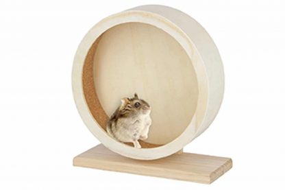 Kerbl houten hamster looprad voorkomt verveling in het verblijf van uw huisdier. Het looprad is gemaakt van degelijk hout. Daarnaast is de binnenzijde voorzien van een loopvlak met kurk, waardoor de nagels worden beschermt.