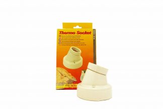 De Lucky Reptile Thermo Socket is geschikt voor gloeilampen, spots, keramieken warmtespots & UV spots met een E27 fitting. Geschikt voor lampen tot 150 W.