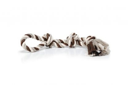 Het Beeztees FlossyToy Flostouw is gemaakt van stevig katoen, zodat jouw hond er heerlijk uren mee kan spelen. Samen spelen door middel van een apporteer of trekspelletje versterkt de band tussen hond en baas!