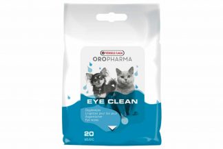 De Oropharma Eye Clean zijn reinigende en verzachtende oogdoekjes voor hond en kat. Met de doekjes kan je eenvoudig traanstrepen en afscheidingen verwijderen uit de ooghoeken. Het product is geschikt voor dagelijks gebruik. 