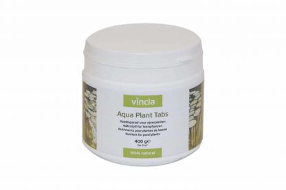 De Vincia Aqua Plant Tabs hebben een langdurige werking en is gemaakt van natuurlijke voedingsstoffen. Plaats de tabs in de omgeving van de plantwortels, waardoor ze de voedingsstof goed opnemen. Geschikt voor onder andere waterlelies en moerasplanten. Daarnaast is het een milieuvriendelijk, doordat het een restproduct is van waterzuivering.