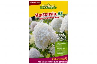 ECOstyle Hortensia AZ zorgt voor een gezond en rijk bodemleven! De unieke mix van bacteriën, schimmels en protozoa geven hortensia's extra voeding, zodat jij extra lang kan genieten van uitbundig bloeiende hortensia's.