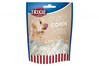 Door Trixie Hondenpopcorn met leversmaak wordt het een echt feestje! Super leuk wanneer jouw hond jarig is of wanneer je samen een 'luie zondag' hebt. Door de leversmaak zijn honden er gek op en daarnaast bevat het weinig calorieën. Ideaal om te geven als lekker tussendoortje.