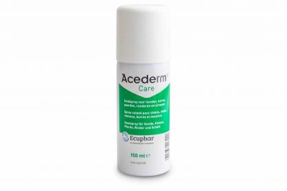 Ecuphar Acederm Care is een huidspray voor honden, katten, paarden, runderen en schapen. Het verzacht, voedt en beschermt de huid. 