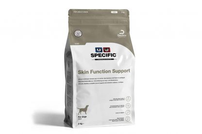 Specific COD Skin Function Support heeft van alle Specific producten het hoogste gehalte Omega-3 visolie. Het is een ideaal product ter ondersteuning van honden met huidproblemen die veroorzaakt worden door omgevingsallergenen.