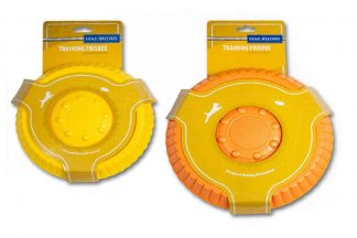 Deze Animal Boulevard Training Frisbee is gemaakt van EVA-schuim met hoge dichtheid, waardoor hij blijft drijven en stuitert. Bestand tegen hard kauwen. 