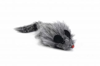 Het Beeztees langharig muisje kattenspeeltje is een schattig muisje met een rode neus, leuke oortjes en lang zacht haar wat het perfect maakt voor de kat.
