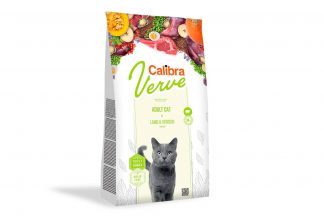 Calibra Cat Verve GF Adult Lamb & Vension 8+ is een complete droogvoeding voor katten ouder dan 8 jaar en bevat alleen de beste ingrediënten. Dankzij de natuurlijke samenstelling is Calibra Cat Verve licht verteerbaar voor katten. De brokjes zijn krokant en luchtig.