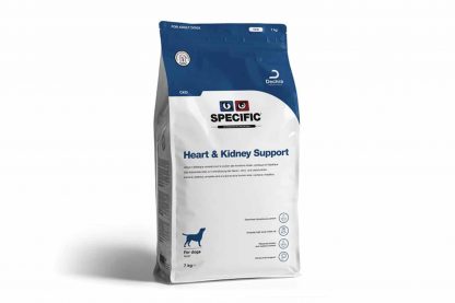 Specific CKD Heart & Kidney Support is ontwikkeld als voedingsondersteuning voor volwassen honen met een verminderde hart-, lever-, of nierfunctie. De voeding is rijk aan Omega 3 uit vis en een laag gehalte aan eiwitten.