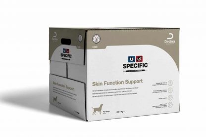 Specific COD Skin Function Support heeft van alle Specific producten het hoogste gehalte Omega-3 visolie. Het is een ideaal product ter ondersteuning van honden met huidproblemen die veroorzaakt worden door omgevingsallergenen.