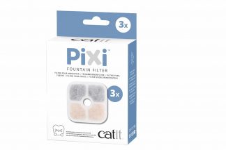 De Cat It Pixi drinkfontein vervangfilter is een vervangend filter voor in de Cat It Pixi drinkfontein. Verpakt per drie stuks.